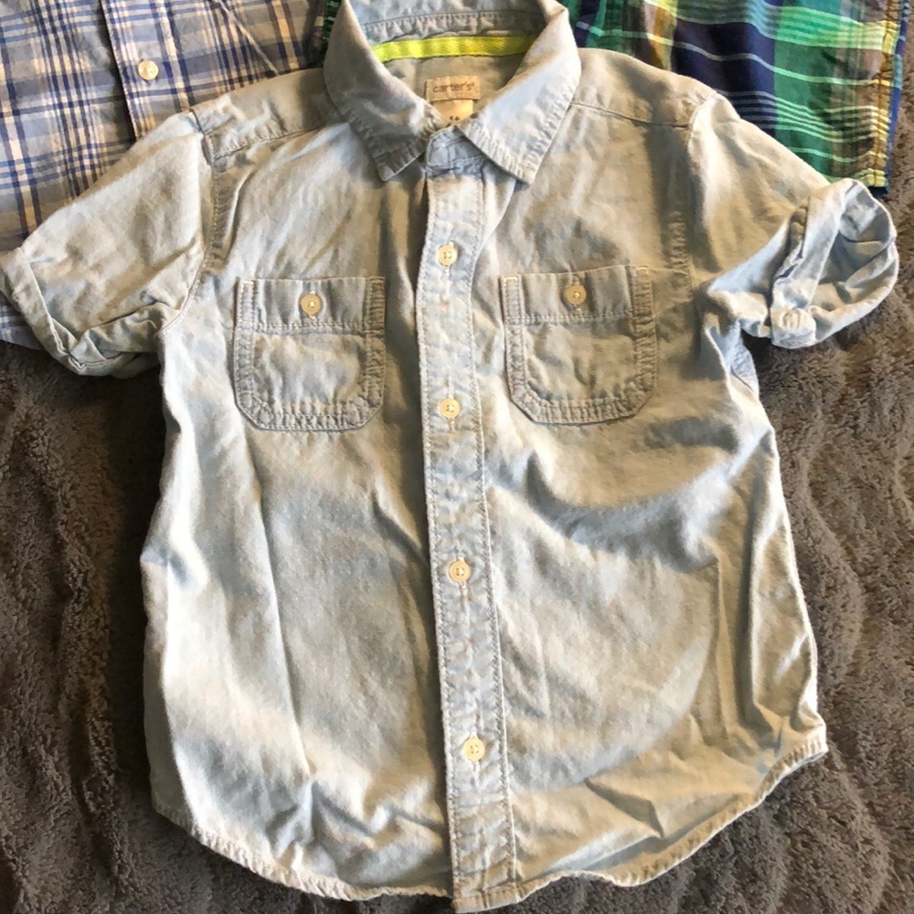 Pack of 3- boys short sleeve button downs - Picture 2 of 4